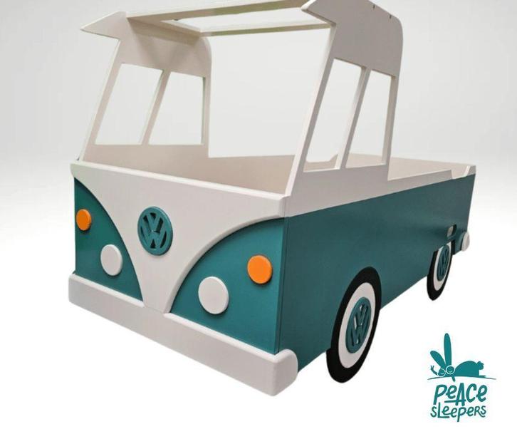 Kinderbed Volkswagen T1 VW T1 of vrachtwagen bed, autobed, Kinderen en Baby's, Kinderkamer | Bedden, 70 tot 85 cm, 180 cm of meer