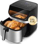 Airfryer XXL - heteluchtfriteuse - 8,8L - 2200W - Zwart, Witgoed en Apparatuur, Verzenden, Nieuw