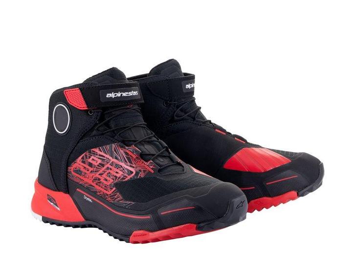 Alpinestars MM93 CR-X Drystar Zwart Felrood Motorschoenen, Motoren, Kleding | Motorkleding, Heren, Nieuw met kaartje, Laarzen