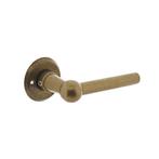 Intersteel Deurkruk L/L Bol op rozet - messing getrommeld, Verzenden, Nieuw