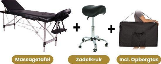 Alora Massagetafel Relax Budget + Alora Zadelkruk - Tabouret, Huis en Inrichting, Keuken | Keukenbenodigdheden, Nieuw