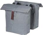 Dubbele fietstas Basil City - 28-32 liter - Grey Melee, Fietsen en Brommers, Fietsaccessoires | Fietsmanden, Verzenden, Nieuw
