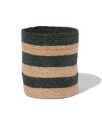 HEMA Opbergmand groen gestreept van €10.49 voor €6 sale, Verzenden, Nieuw