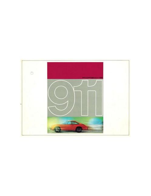 1965 PORSCHE 911 BROCHURE ENGELS, Boeken, Auto's | Folders en Tijdschriften, Porsche