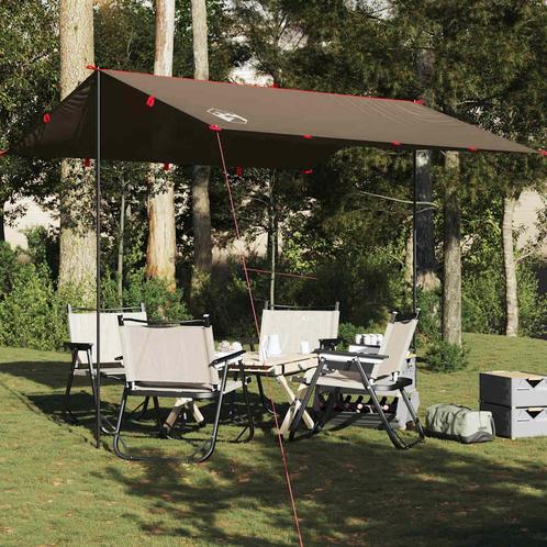 vidaXL Kampeerluifel waterdicht 306x306 cm bruin, Caravans en Kamperen, Tenten, Nieuw, tot en met 2, Verzenden
