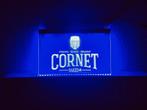 Cornet neon bord lamp LED verlichting reclame lichtbak bier, Nieuw, Verzenden