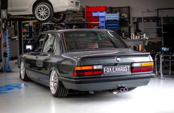 FOX BMW E28 535i met katalysator einddemper van cat - 2x63 T beschikbaar voor biedingen