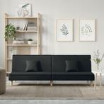 vidaXL Slaapbank stof zwart, Huis en Inrichting, Verzenden, Nieuw, Stof, 200 tot 250 cm