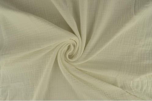 40 meter mousseline stof - Gebroken wit - 135cm breed, Hobby en Vrije tijd, Stoffen en Lappen, 120 cm of meer, 200 cm of meer