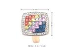 Ring - 14 karaat Geel goud - 1.98ct. tw. Saffier - Diamant -, Sieraden, Tassen en Uiterlijk, Ringen, Nieuw