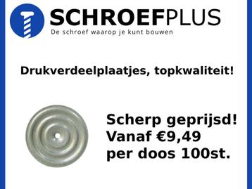 Drukverdeelplaatjes Ø 70 mm – Voor isolatieschroeven beschikbaar voor biedingen
