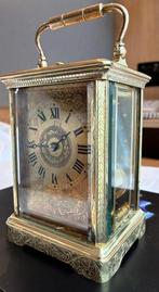 Rijtuigklok - Messing - 1960-1970 - Gegraveerd en voorzien, Antiek en Kunst