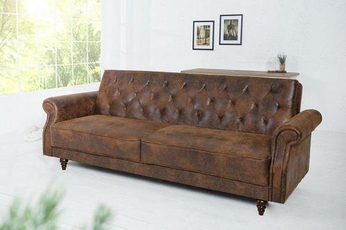 Chesterfield 3-zitsbank MAISON BELLE AFFAIRE 220cm, Huis en Inrichting, Slaapkamer | Slaapbanken, Ophalen of Verzenden