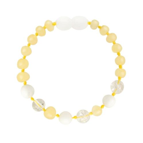 Barnsteen newborn armbandje - milk (12 cm), Sieraden, Tassen en Uiterlijk, Armbanden