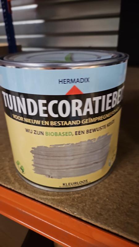 Hermadix Tuindecoratiebeits Transparant - 2,5 liter, Doe-het-zelf en Verbouw, Verf, Beits en Lak, Beits, Overige kleuren, Nieuw