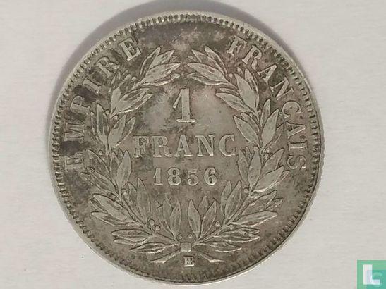 Frankrijk 1 franc 1856 (BB), Postzegels en Munten, Munten | Europa | Niet-Euromunten, Losse munt, Goud, Zilver, Frankrijk, Verzenden