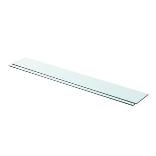 vidaXL Schappen 2 st 90x12 cm glas transparant, Huis en Inrichting, Woonaccessoires | Wandplanken en Boekenplanken, Nieuw, Verzenden