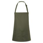 GGM Gastro | (6 stuks) KARLOWSKY | Slabbenschort Kort Basic, Verzenden, Nieuw, Groen, Schort
