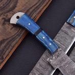 Keukenmes - Chefs knife - Gevouwen staal, pakka hout -, Antiek en Kunst