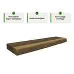 Houten wandplank - Ash grey - Klein - 4cm dik eiken - Boomst, Huis en Inrichting, Woonaccessoires | Wandplanken en Boekenplanken