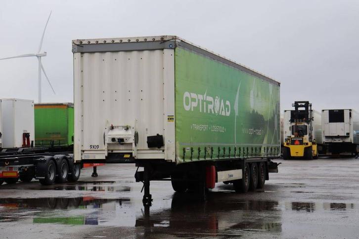 Veiling: Schuifzeiloplegger Krone SD 39000kg, Auto's, Vrachtwagens, BTW verrekenbaar, Overige brandstoffen, Overige kleuren, Aanhangers en Opleggers