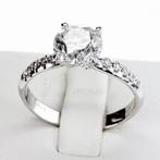 Zonder Minimumprijs - Ring - 14 karaat Witgoud - 2.17ct. tw., Sieraden, Tassen en Uiterlijk, Ringen, Nieuw