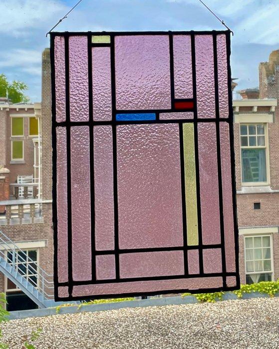 Glas-in-loodraam - 1930-1940, Antiek en Kunst, Kunst | Designobjecten