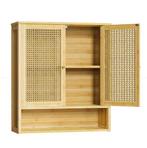 Hangende Badkamerkast van Bamboe – Compact Opbergmeubel, Verzenden, Nieuw
