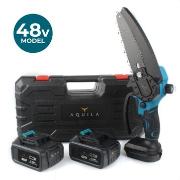 Aquila Krachtige mini kettingzaag 48V met 2 accus en koffer beschikbaar voor biedingen