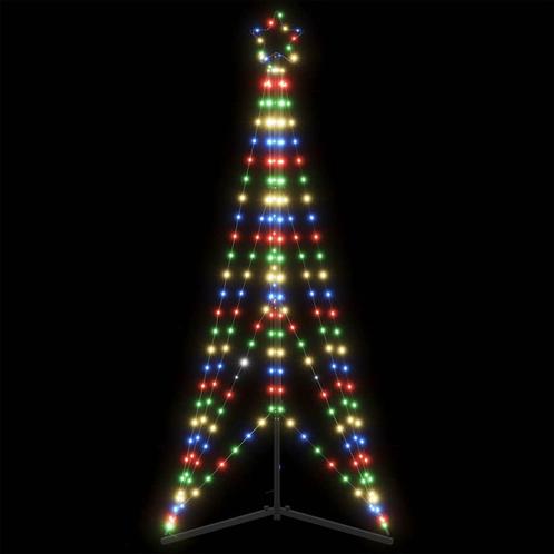 vidaXL LED-kerstboom 363 LEDs kleurrijk 182 cm, Diversen, Kerst, Nieuw, Verzenden
