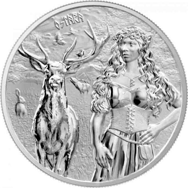 Germania. 5 Mark 2023 1 oz 5 Mark Valkyries Series Ostara, Postzegels en Munten, Munten | Europa | Niet-Euromunten