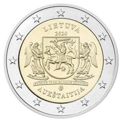 Litouwen 2 Euro Aukštaitija 2020, Postzegels en Munten, Munten | Europa | Euromunten, Verzenden