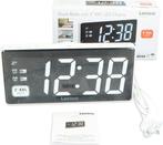 Lenco CR-30WH - Wekkerradio met groot 3” LED Display - Wit, Witgoed en Apparatuur, Wekkers, Verzenden, Nieuw