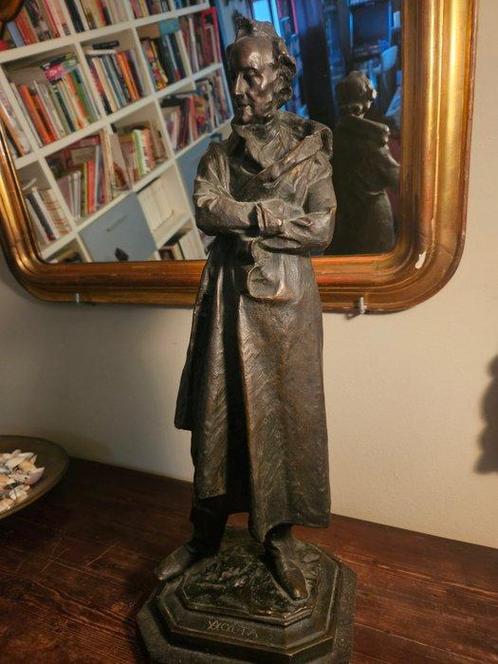 Giuseppe Grandi (1843 - 1894) - sculptuur, A. Volta - 67 cm, Antiek en Kunst, Antiek | Keramiek en Aardewerk