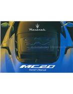 2021 MASERATI MC20 INSTRUCTIEBOEKJE ENGELS, Auto diversen, Handleidingen en Instructieboekjes
