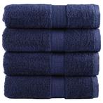 vidaXL Gastendoekjes SOLUND 4 st 600 g/m² 30x30 cm, Verzenden, Nieuw, Blauw