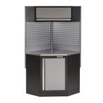 Hoekstuk garageserie met metaal bekleed werkblad,, Ophalen of Verzenden, Nieuw