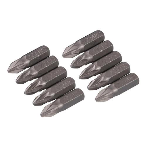 Silverline Bitset - chroom vanadium - PZ2 - 25 mm - 10 stuks, Doe-het-zelf en Verbouw, Gereedschap | Boormachines, Nieuw, Ophalen of Verzenden