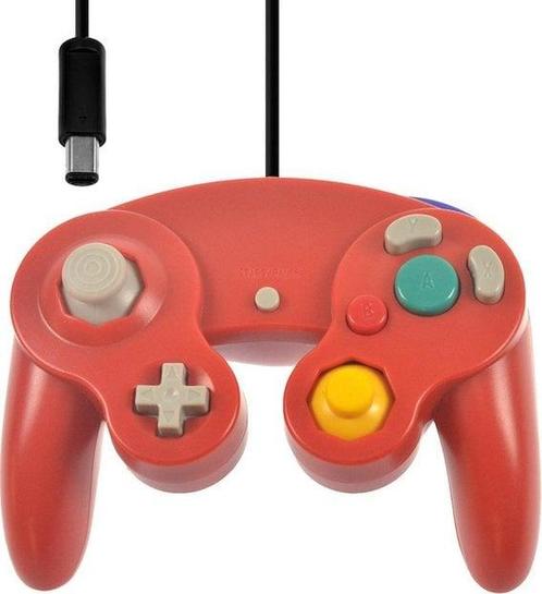 Gamecube Controller Rood (Third Party) (Nieuw), Spelcomputers en Games, Spelcomputers | Nintendo Consoles | Accessoires, Nieuw