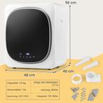 COSTWAY Mini-wasdroger, 5 kg, tot 69 °C, led-touchscreen, af, Verzenden, Zo goed als nieuw