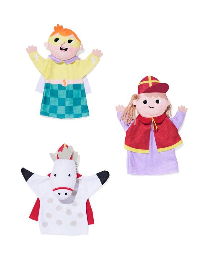 HEMA Handpoppen - 3 stuks, Kinderen en Baby's, Speelgoed | Poppen, Nieuw, Verzenden