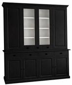 Buffetkast zwart Lelystad 220 x 235cm, Huis en Inrichting, Kasten | Buffetkasten, Ophalen of Verzenden, Nieuw