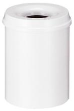 Vlamdovende papierbak 15 ltr wit, Verzenden