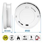 Alecto Optische rookmelder - extra luid alarm - time-out..., Ophalen of Verzenden, Nieuw