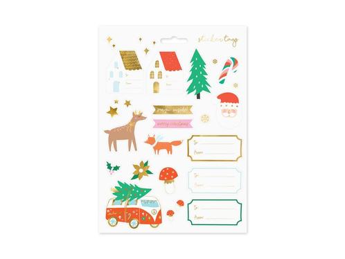 Cadeau Stickers Kerst, Hobby en Vrije tijd, Feestartikelen, Nieuw, Verzenden