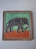 Tegel - Cloisonne tegel Olifant - Porceleyne Fles -, Antiek en Kunst