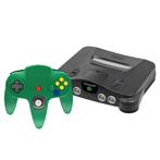 Nintendo N64 Console + Groene Controller, Spelcomputers en Games, Spelcomputers | Nintendo 64, Verzenden, Zo goed als nieuw