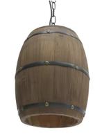Vintage Houten Wijnvat Hanglamp – Industriële Plafondlamp, Huis en Inrichting, Lampen | Hanglampen, Verzenden, Nieuw