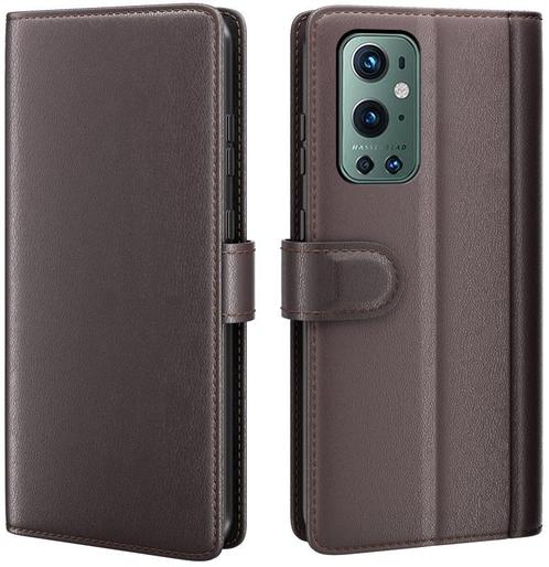 ProGuard OnePlus 9 Pro Wallet Hoesje Echt Leder Bruin, Telecommunicatie, Mobiele telefoons | Hoesjes en Frontjes | Overige merken