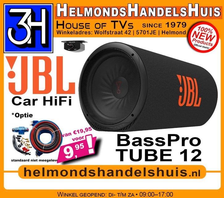 JBL BassPro TUBE 12 Actieve auto subwoofer Goedkoop en Nieuw, Auto diversen, Autospeakers, Nieuw, Ophalen of Verzenden